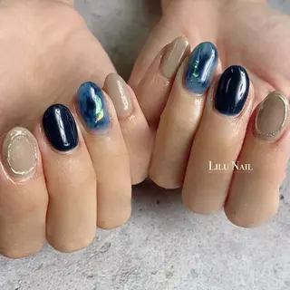 ネイル モチの良さ◉ フィルインネイル♡のネイルデザイン