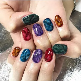 ネイル 渋谷/チップ長さ出し 👑アプレgel-xのネイルデザイン