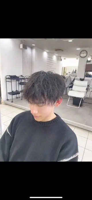 メンズ 成瀬スパイラル パーマ清水大隼のヘアスタイル