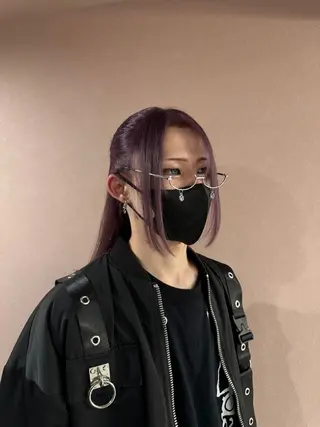 ロング カラー ANKH CROSS ゆうかのヘアスタイル