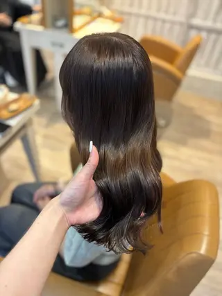 セミロング カラー yui🥀/ボブ /ブリーチなしカラーのヘアスタイル