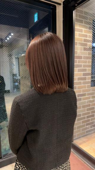 ショート カラー ブラウンカラー特化/ 艶✖️上品/修生のヘアスタイル