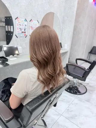 ミディアム カラー 🌺ハイトーン🌺 矢葺 なぎさ🌺🌺のヘアスタイル