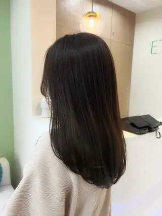 ロング カラー 中村 佳歩のヘアスタイル