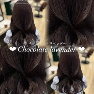 セミロング カラー Kurumi🩶銀座 ピンクラベンダー🎀のヘアスタイル