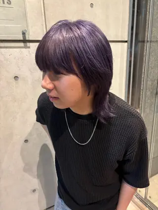 メンズ YUI/酸性ストレー ト/透明感カラー✨のヘアスタイル