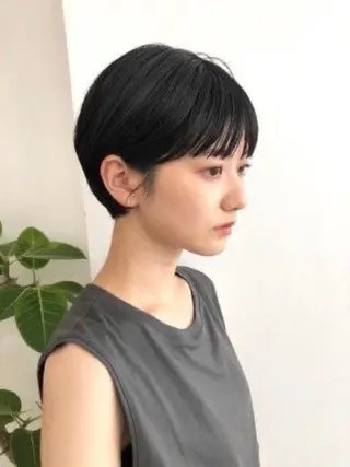 ショート 中性的ヘア/ ナチュラル/トモキのヘアスタイル