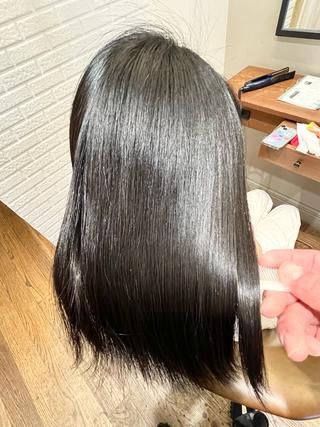ミディアム 佐藤 宰 OZ桑野店のヘアスタイル