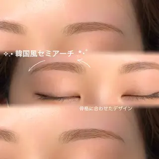 アイブロウ Nonche 甲斐奈々美のマツエク・マツパデザイン