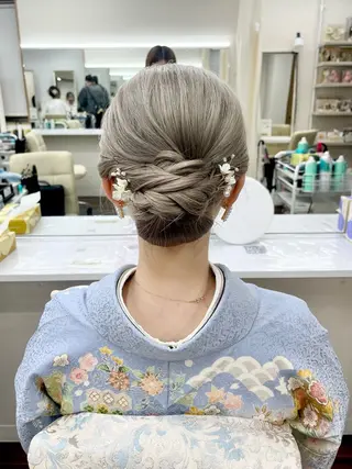 セミロング YUMEYAKATA 五条店のヘアスタイル