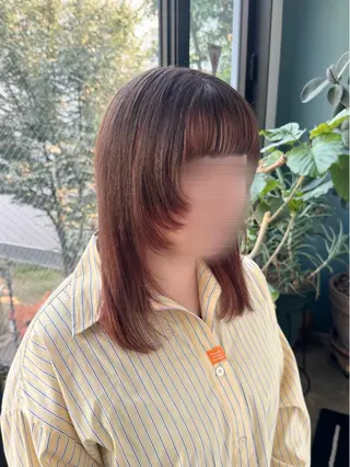 セミロング ヘアアレンジ BEHIND THE CURTAIN りこのヘアスタイル