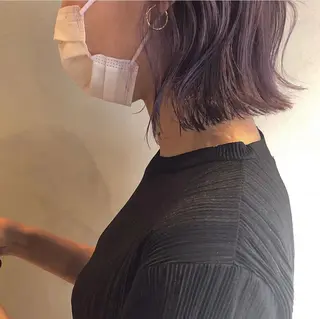 ミディアム カラー yajima Moemiのヘアスタイル