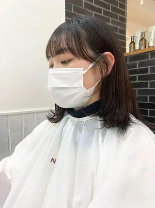 ショート カラー パーマ ヘアアレンジ キッズ ネイル マツエク・マツパ レイヤーカット/ 巻ける縮毛矯正のヘアスタイル
