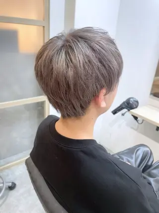 ミディアム カラー メンズ ☁️ケアブリーチ¦ ウルフ¦Shioriのヘアスタイル