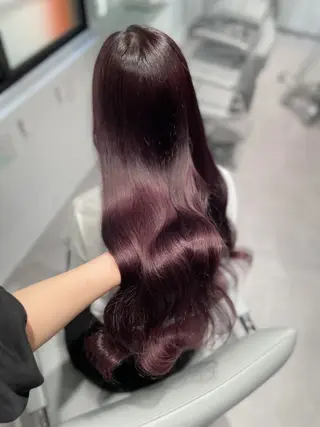 ロング 透明感巻ける縮毛矯正 可愛いStyle杏琉のヘアスタイル