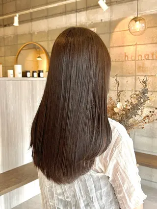 ロング カラー 眞名子 瑞紀のヘアスタイル