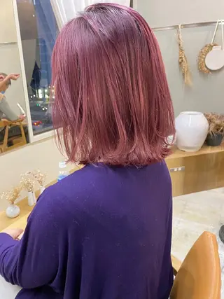 ミディアム 🌻花屋併設🌻濱 幸帆のヘアスタイル