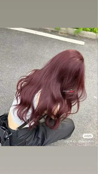ロング カラー Rena/韓国 /ワンホンヘアのヘアスタイル
