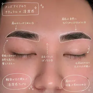 メンズ アイブロウ BUNNYEYES MOEKAのマツエク・マツパデザイン
