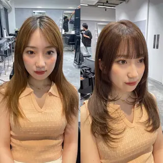 ロング 透明感カラー🇰🇷 レイヤー✨桑原　研太のヘアスタイル