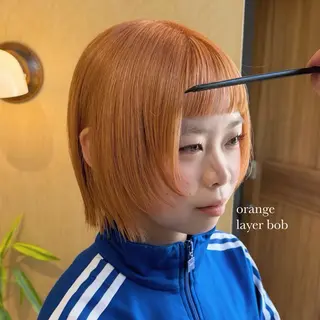 ショート カラー 🌈艶ハイトーン🌈 心を込めます🤝涼介のヘアスタイル