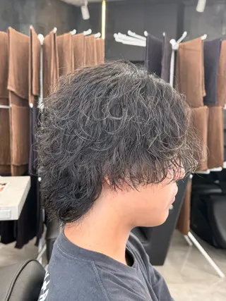 ミディアム パーマ メンズ 🇺🇸メンズ特化/ 四辻 凱斗🇺🇸のヘアスタイル