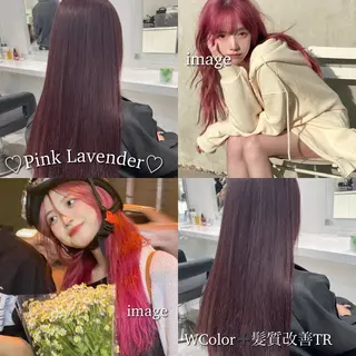 セミロング カラー ブリーチなし特化 美容師💖SAE💖のヘアスタイル