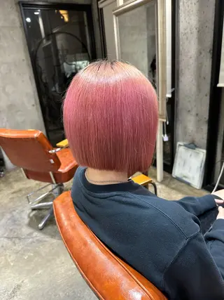 ショート 🔥コテ巻き風 ボブパーマ🔥のヘアスタイル