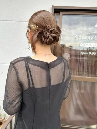ロング ヘアアレンジ ご予約はインスタ のみ🌿@n7g10のヘアスタイル