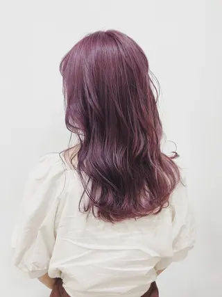 ロング カラー ヘアアレンジ TSUNA 🌙 Lim 五反田のマツエク・マツパデザイン