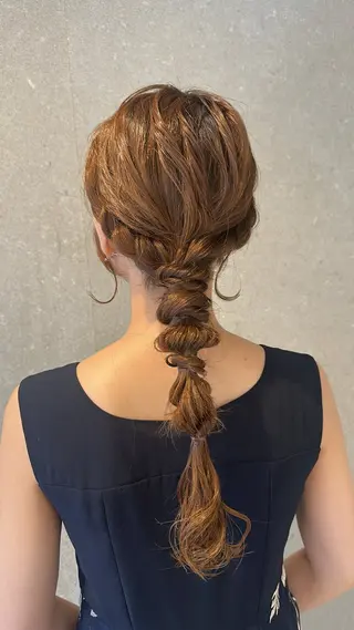 ロング ヘアアレンジ 暖色/ヘアアレンジ 🎀♡irohaのヘアスタイル