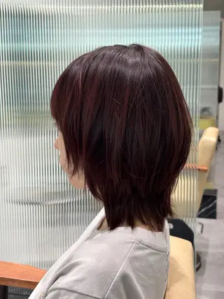 ショート 岐阜駅/レイヤー/パ ーマ/デザインカラーのヘアスタイル