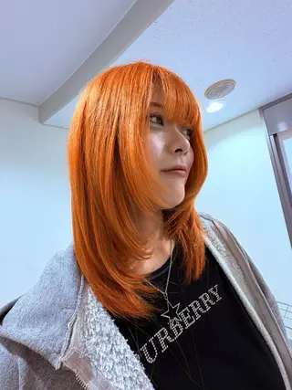 ロング カラー 渋谷/ハイトーン 西澤 ジュンヤのヘアスタイル