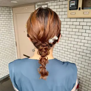 ミディアム ヘアアレンジ 褒められヘアメイク /ボブ女子🐶みおのヘアスタイル
