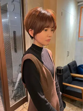 ショート 縮毛矯正 特化アツシのヘアスタイル