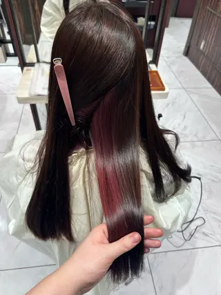 ロング カラー 野沢 碧のヘアスタイル