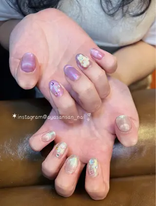 ネイル あや✨🌸手描き カワイイ系ピンク専門のネイルデザイン