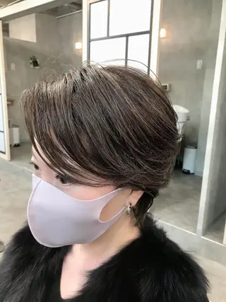 ショート お母さんの白髪対策 ・白髪染め/松田直敏のヘアスタイル