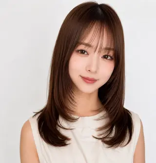 セミロング 新宿×髪質改善カラー 美髪/艶髪/岩重知弥のヘアスタイル
