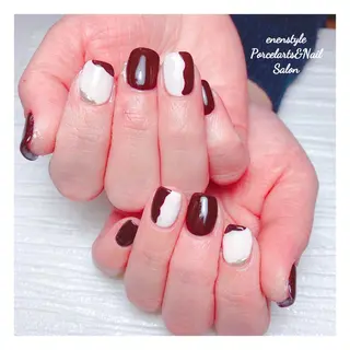 ミディアム ネイル 🐾enen style 🐾のネイルデザイン