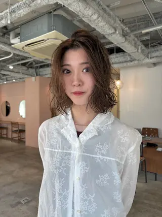 ミディアム パーマ yu maのヘアスタイル