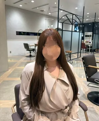 ロング カラー 無料カットモデル いけだあいりのヘアスタイル