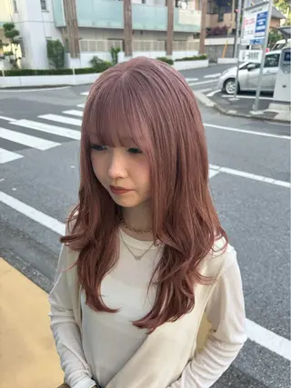 ロング mihane fit hueのヘアスタイル