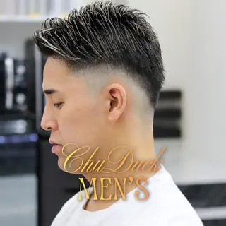 ショート メンズ フェード×メンズ カット|SHOTAのヘアスタイル