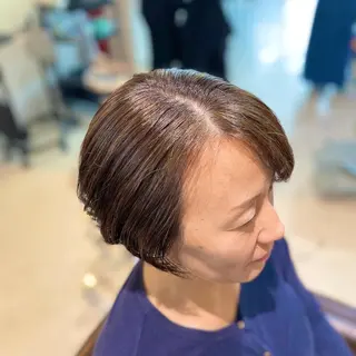 ショート カラー ⭕️白髪で悩む全ての 人を救いたい⭕️宮山のヘアスタイル
