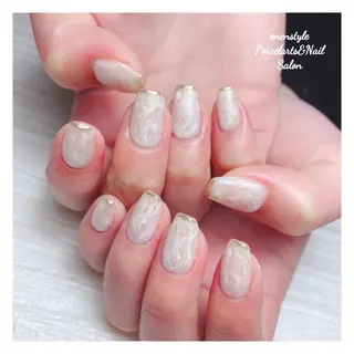 ミディアム ネイル 🐾enen style 🐾のネイルデザイン