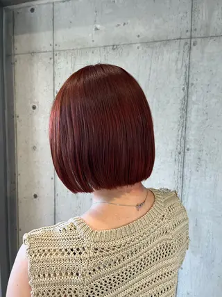 ミディアム カラー ヘアアレンジ 🍀透明感カラー×垢 抜けボブ リクト💥のヘアスタイル