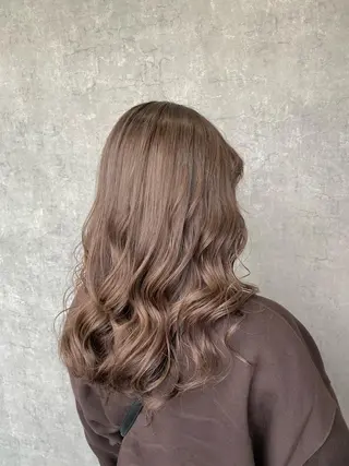 セミロング カラー パーマ ヘアアレンジ 🤍透明感カラー🤍 Ryujiのヘアスタイル