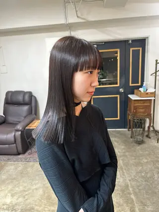 ミディアム カラー NAGISA髪質改善 &透明感カラー🪞のヘアスタイル