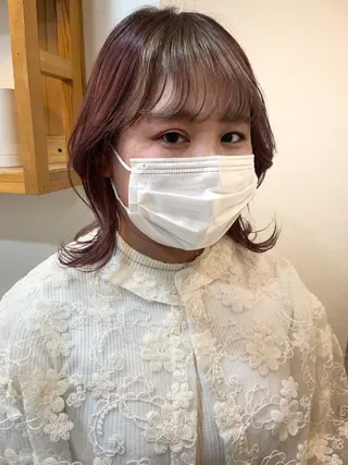 ミディアム カラー パーマ ヘアアレンジ メンズ nishi fuyumiのヘアスタイル
